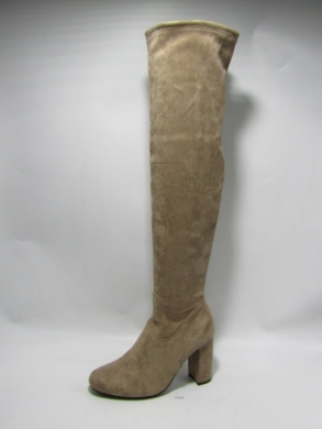 Kozaki damskie na obcasie (36-41) 5142 BEIGE