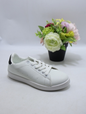 Buty sportowe damskie na płaskim (36-41) WCF-20 WH/BL