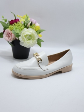 Mokasyny damskie na płaskim (36-41) W-20 WHITE