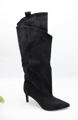 Kozaki damskie ocieplane na szpilce (36-41) CS-009 BLACK