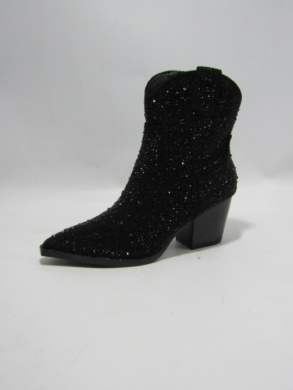Botki damskie na obcasie (36-41) 1735 BLACK