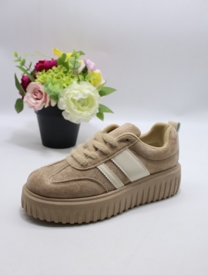 Buty sportowe damskie na płaskim (36-41) PC303 KHAKI
