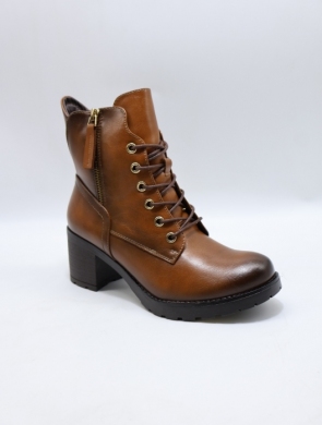 Botki damskie ocieplane na obcasie (36-41) YCC-148 CAMEL
