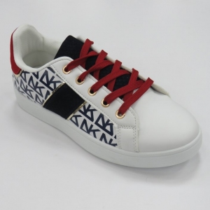 Buty sportowe damskie na płaskim (36-41) QS-59 RED/NAVY