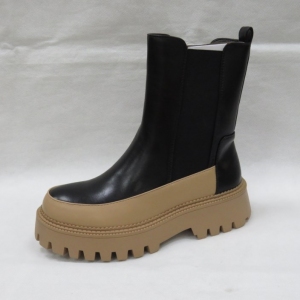 Botki damskie na płaskim (36-41) 68123 CAMEL