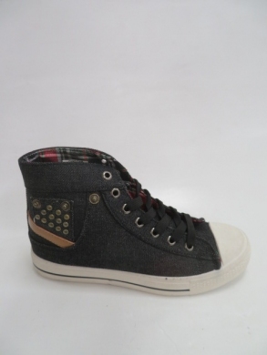 Trampki damskie na płaskim (36-41) A613 BLACK