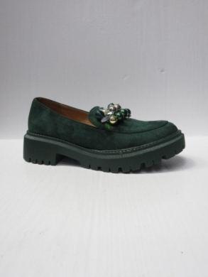 Mokasyny damskie na koturnie (36-41) DF03 GREEN
