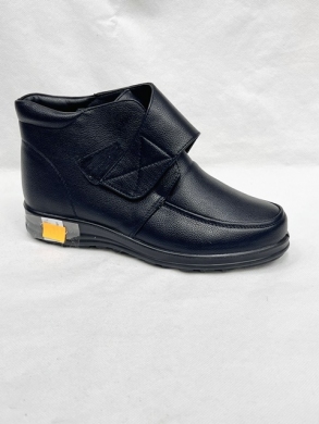 Botki damskie ocieplane na płaskim (39-43) DJ22-2 BLACK