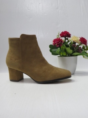 Botki damskie ocieplane na obcasie (36-41) 2607 KHAKI