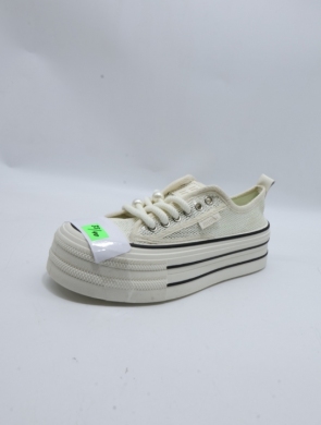 Trampki damskie na płaskim (35-40) BD-1 WHITE