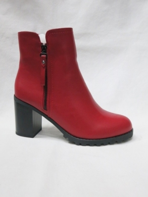 Botki damskie ocieplane na obcasie (36-41) X-335-2A RED