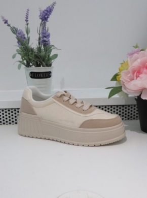 Buty sportowe damskie na płaskim (36-41) LM88 APRICOT