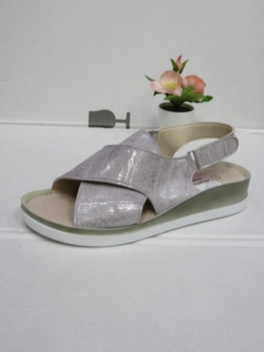 Sandały damskie na koturnie (36-41) 0637 SILVER