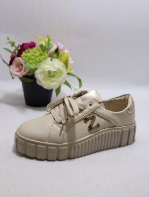 Buty sportowe damskie na płaskim (36-41) 6250 BEIGE