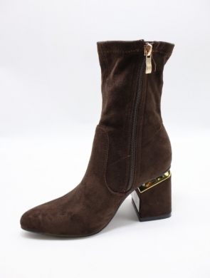 Botki damskie na obcasie (36-41) K662 COFFE