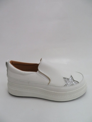 Tenisówki Damskie na koturnie (36-41) 2906 WHITE