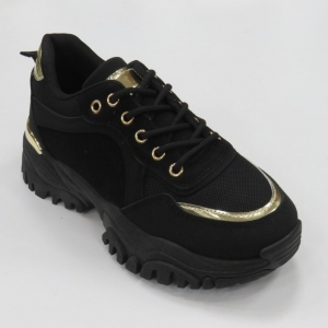 Buty sportowe damskie na płaskim (36-41) 205206 BLACK