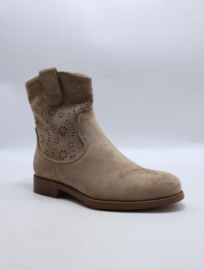 Botki damskie na płaskim (36-41) H203-2 KHAKI