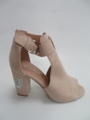 Sandały damskie na obcasie (36-41) QL-97 BEIGE