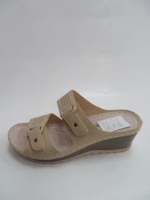 Klapki damskie na koturnie (36-41) 7008 BEIGE