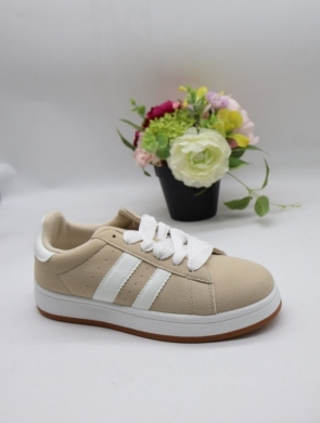 Buty sportowe damskie na płaskim (36-41) BAK-03 BEIGE