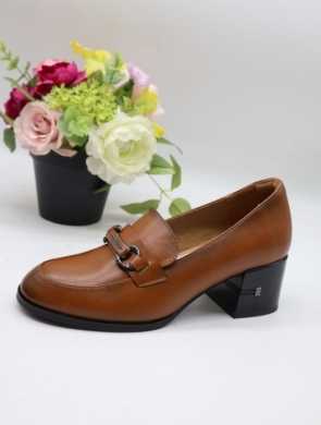 Półbuty damskie na obcasie (36-41) YCC-162 CAMEL