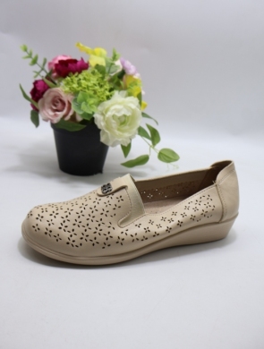 Półbuty damskie na koturnie (39-43) DTB3-01 BEIGE