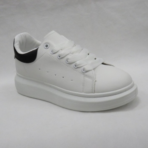 Buty sportowe damskie na płaskim (36-41) BO-632 WHITE/BLACK