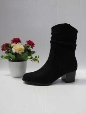 Botki damskie na obcasie (36-41) 888-76 BLACK