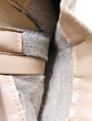 Kozaki damskie ocieplane na obcasie (36-41) 00-6 KHAKI