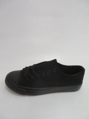 Trampki damskie na płaskim (36-41) L03 ALL BLACK