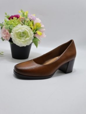 Czółenki damskie na obcasie (36-41) YCC-103 BROWN