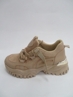 Sneakersy damskie niskie (36-41) F050 KHAKI