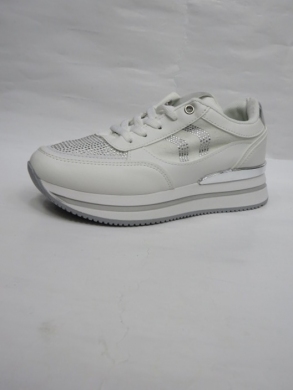 Buty sportowe damskie na płaskim (36-41) 9137 WHITE