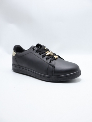 Buty sportowe damskie na płaskim (36-41) 81380-1 BL/GOLD