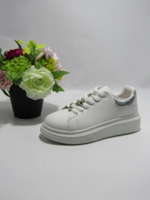Buty sportowe damskie na płaskim (36-41) LL1922 SILVER