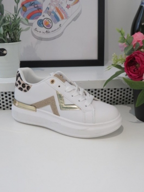 Buty sportowe damskie na płaskim (36-41) 8923 GOLD