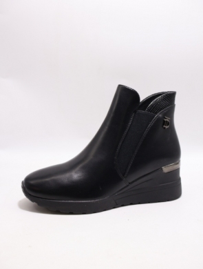 Botki damskie ocieplane na koturnie (36-41) HBL86 PU/BLACK
