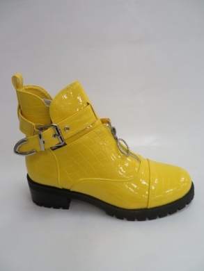 Botki damskie jesienne na płaskim (36-41) C201ST YELLOW