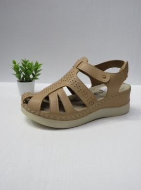 Sandały damskie na koturnie (36-41) 4022 BEIGE