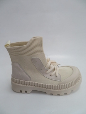 Sneakersy damskie wysokie (36-41) HY288 BEIGE