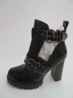 Botki damskie jesienne na obcasie (36-39) M553 BLACK