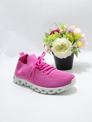 Buty sportowe damskie na płaskim (36-41) EV-341 FUSHIA