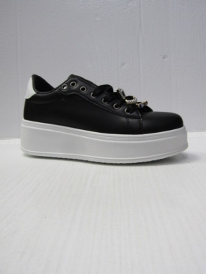Buty sportowe damskie na koturnie (36-41) 1711 BLACK