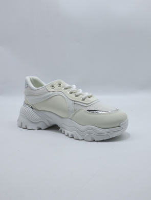 Buty sportowe damskie na płaskim (36-41) D232-3 WHITE