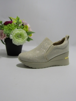 Półbuty damskie na koturnie (36-41) O-1307 BEIGE