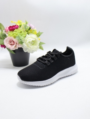 Buty sportowe damskie na płaskim (36-41) DN18-1 BL/WHITE