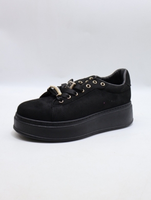 Buty sportowe damskie na płaskim (36-41) AF23-309 BLACK