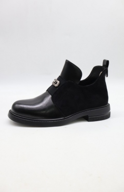Botki damskie ocieplane na płaskim (36-41) YC-190 BLACK