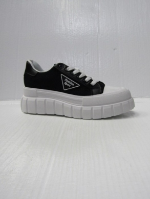 Trampki damskie na koturnie (36-41) 23067 BLACK
